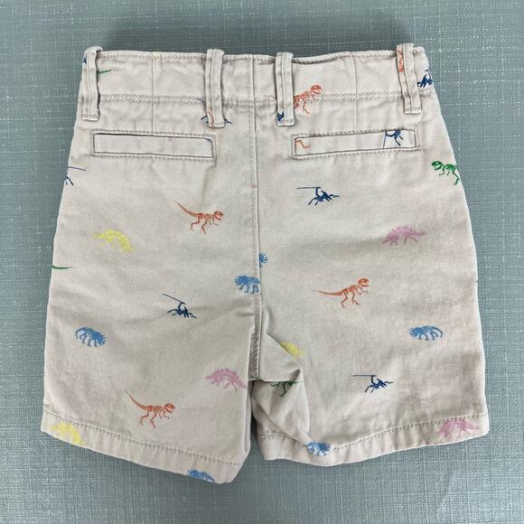 Baby Gap Dinosaur Print Khaki Shorts 18-24 Months - Picture 5 of 6